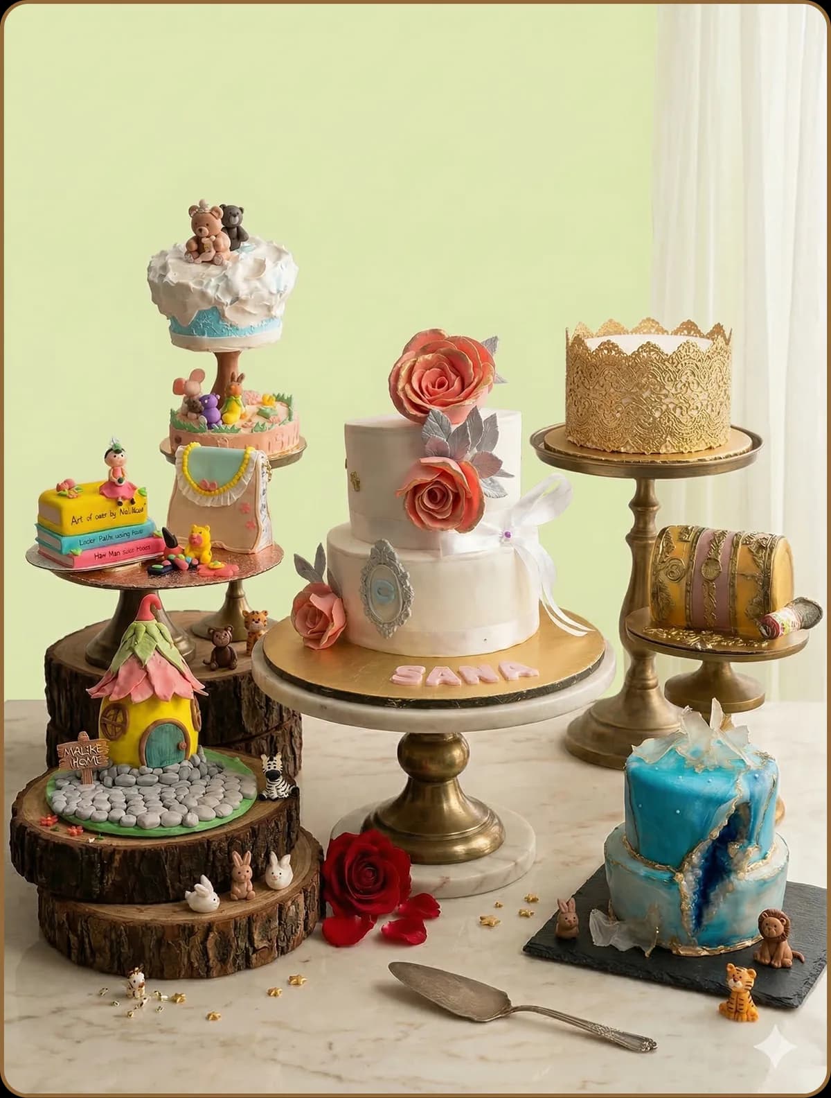 Decorated cupcakes and desserts from Kakeez