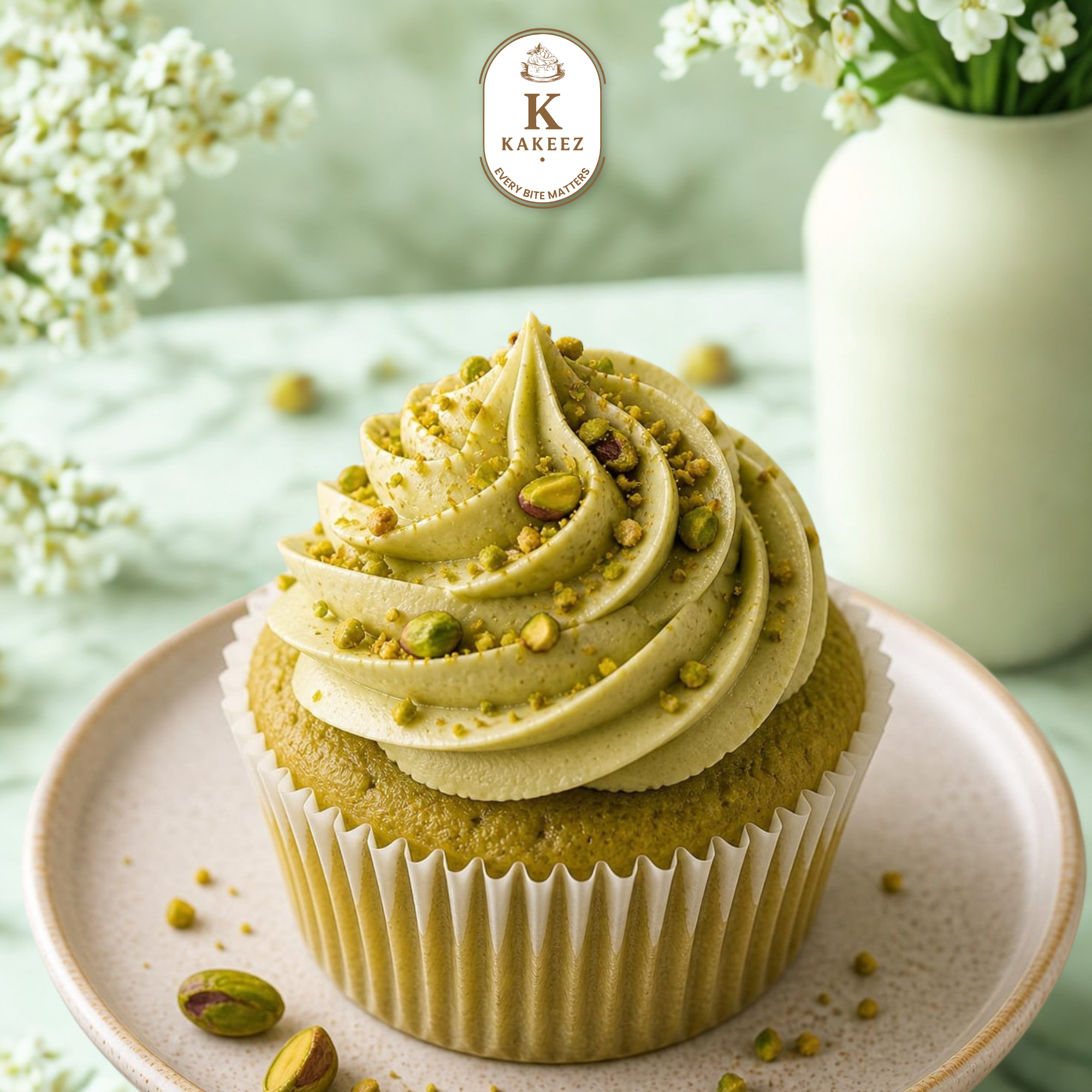 Pistachio Cup cake