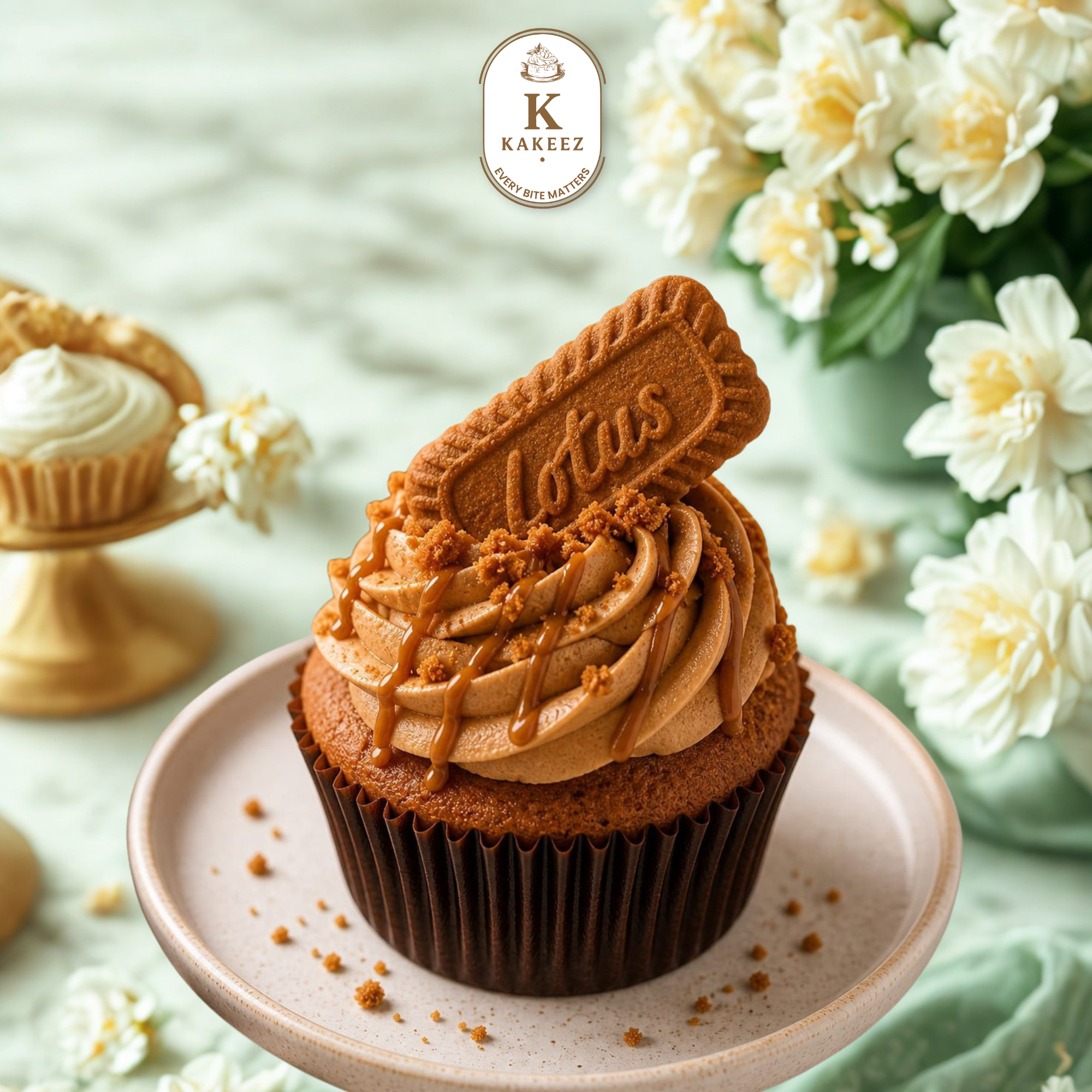 Lotus cupcake