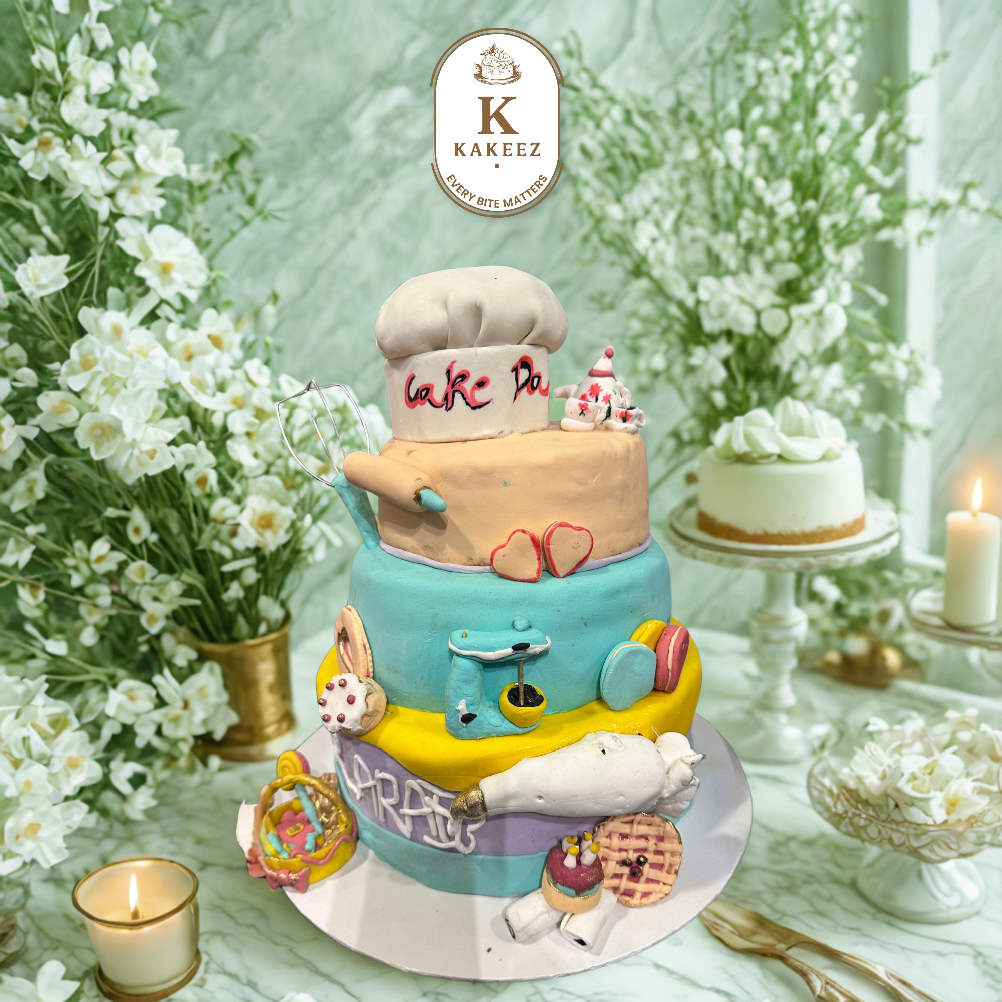 chef theme cake
